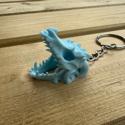 Dragon Skull Keychain