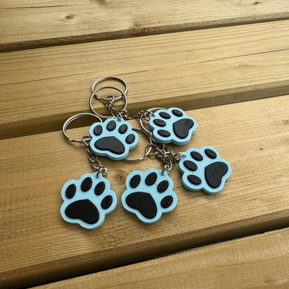 Paw Print Keychain