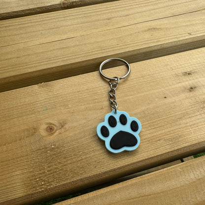 Paw Print Keychain