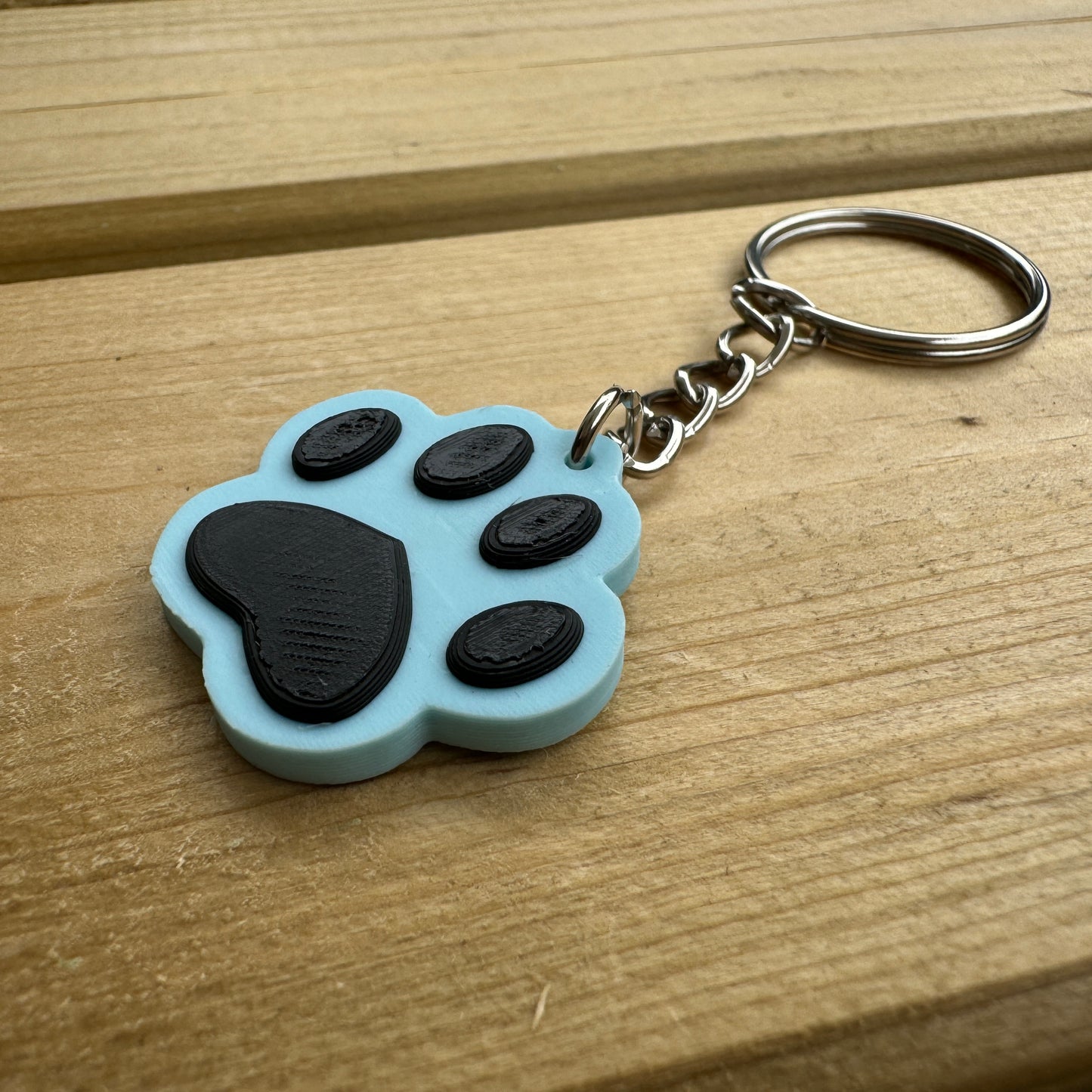 Paw Print Keychain