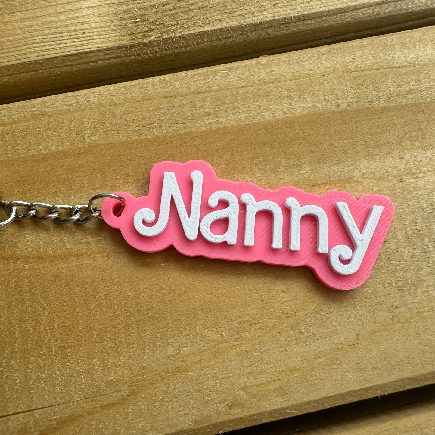 Barbie Inspired Personalised Keychain