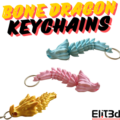 Bone Dragon Keychain